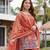 Women's Gorgeous Embroidery Work Fandy Silk Satin Fabric Straight Kurta Sharara and Dupatta Set
