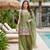Women's Gorgeous Embroidery Work Fandy Silk Satin Fabric Straight Kurta Sharara and Dupatta Set
