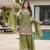 Women's Gorgeous Embroidery Work Fandy Silk Satin Fabric Straight Kurta Sharara and Dupatta Set