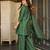 Women's Beautiful Embroidery Work Silk Fabric Straight Kurta Sharara and Dupatta Set