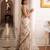 silk blend floral digital printed saree for women with contrast printed pallu