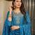 Women's Beautiful Embroidery Work Silk Fabric Straight Kurta Sharara and Dupatta Set
