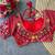 Red italian silk real mirror mumtaz cut blouse