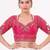 Pink italian silk real mirror mumtaz cut blouse