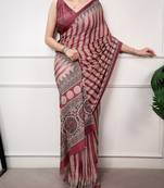 women's soft satin digital printed saree