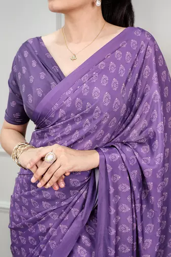 women's soft satin digital printed saree