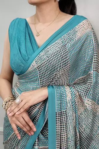 women's soft satin digital printed saree