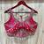 Pink italian silk mirror kaudi lace readymade blouse