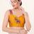 Yellow magic cotton heavy embroidered readymade blouse