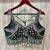 Black italian silk mirror kaudi lace readymade blouse