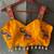 Yellow magic cotton heavy embroidered readymade blouse