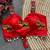 Red magic cotton heavy embroidered readymade blouse