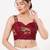 Maroon magic cotton heavy embroidered readymade blouse