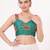 Blue magic cotton heavy embroidered readymade blouse