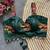 Green magic cotton heavy embroidered readymade blouse