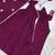 Wine angrakha style chanderi silk anarkali suit