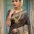 Black Color Jacquard Weaving  Work Silk Blend Saree