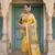 Yellow Color Jacquard Weaving  Work Silk Blend Saree