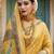 Yellow Color Jacquard Weaving  Work Silk Blend Saree