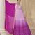 Pink ombre georgette embroiderey sequence work anarkali suit set with dupatta