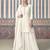 White white georgette embroidery with sequence work kurta palazzo dupatta set