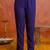 Purple georgette embroidery sequence work anarkali kurta pant dupatta set