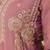 Darkpeach art silk beads embroidery work kurta palazzo set with dupatta