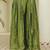 Green satin beads embroidery work kurta palazzo set with dupatta