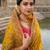Mustard Color Embroidery And Jaqurad Weaving Work Silk Blend Saree
