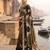 Black Color Floral Zari Weaving Work Tissue Saree