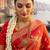 Red Color Floral Zari Weaving Work Tissue Saree