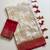Off White Color Zari Weaving Work Silk Blend Saree