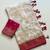 White Color Zari Weaving Work Silk Blend Saree
