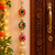 handmade decorative multicolour gota beads hanging for decorationbell hanging for diwali decoration (pack of 2)