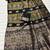 Black Color Jaqurad Weaving Work Georgette Saree