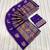 Purple Color Jaqurad Weaving Work Georgette Saree