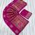 Pink Color Jaqurad Weaving Work Georgette Saree