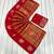 Red Color Jaqurad Weaving Work Georgette Saree
