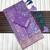 Purple Color Jaqurad Weaving Work Georgette Saree