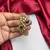 Emerald Green Kundan Cuff Bracelet, Gold Polki Style Bridal Bangle, Adjustable CZ Kada