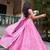 women's bandhej printed georgette lehenga choli set with dupatta - free size