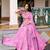 women's bandhej printed georgette lehenga choli set with dupatta - free size