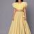 Lime Yellow Organza Frill Chanderi Lehenga Set