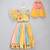 Multicolor Yellow Floral Printed Off Shoulder Lehenga Set