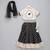 Black  Off White Embroidered Chanderi Lehenga Set