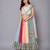 Multicolor Printed Lehenga Set With Attached Dupatta