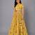 Yellow Floral Printed Lehenga Set