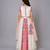 Off White Pink Printed Lehenga Set