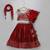 Maroon Chanderi Off Shoulder Lehenga Set