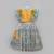 Blue Orange Parrot Printed Lehenga Set
